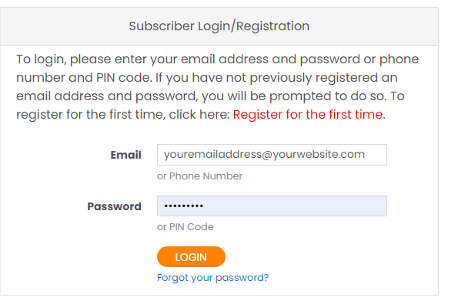Login