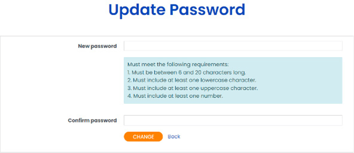 update password
